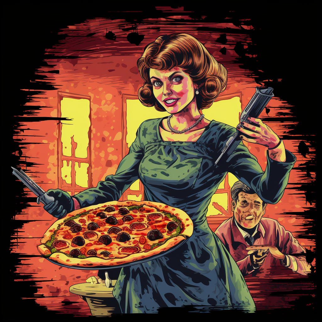 Tasty Crime and Pizza Slice