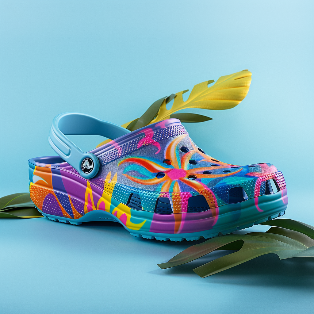 Crocs footwear Kronk theme product shot