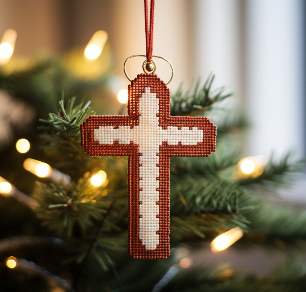 Cross Stitch Christmas Ornament DIY