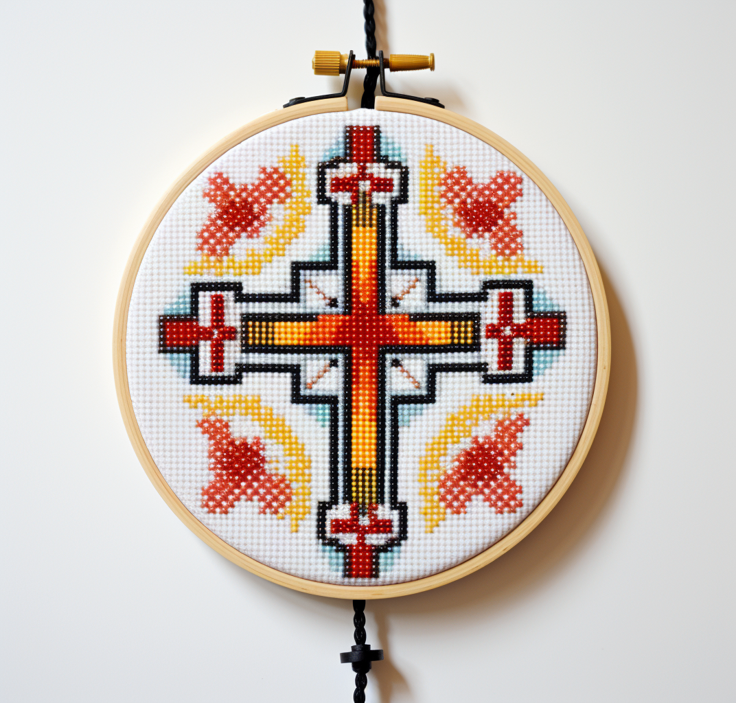 Cross Stitch Hanging Decoration