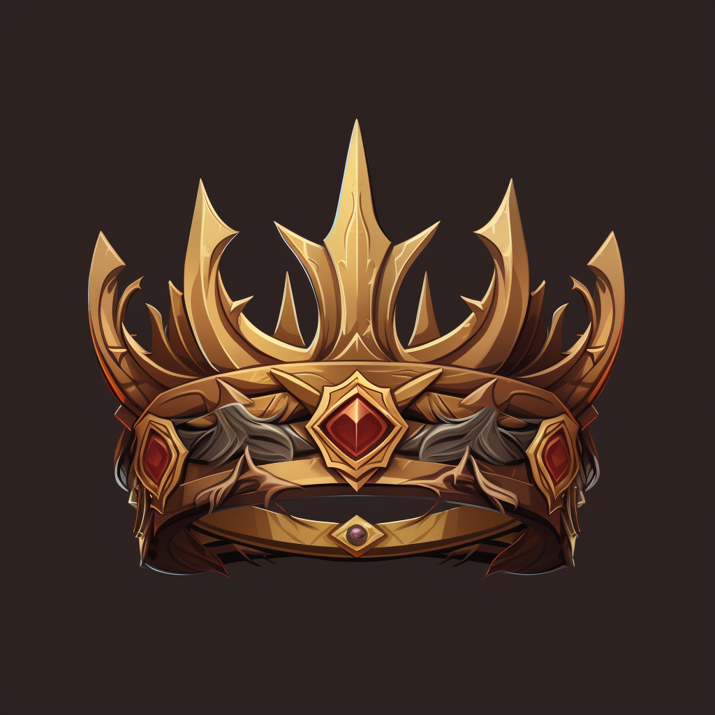 Illustration of a crown for game design