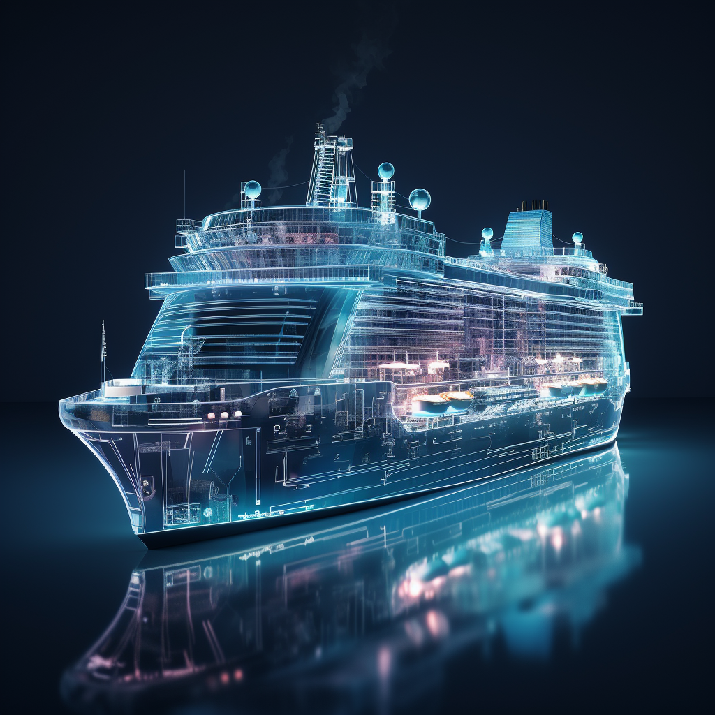 Cruise vessel digital twin image