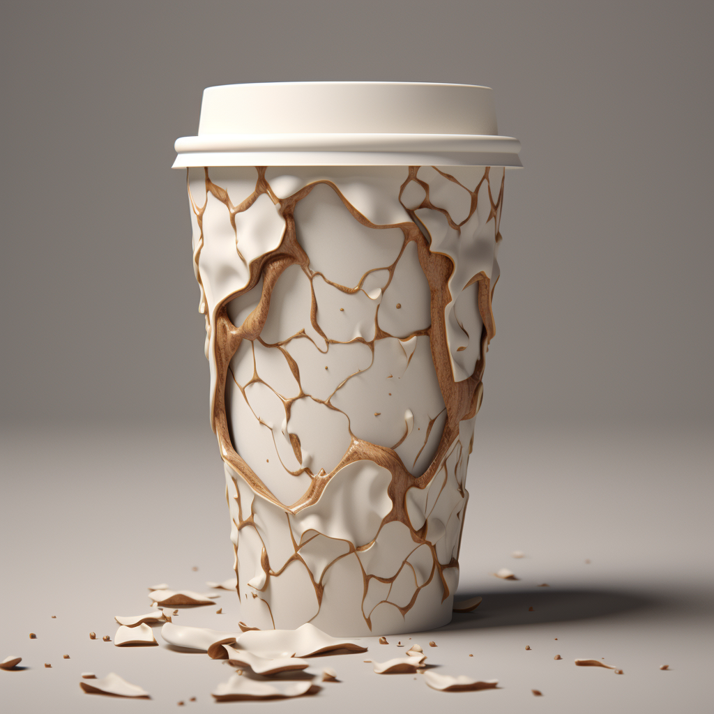 Crushed Takeaway Coffee Cup Image