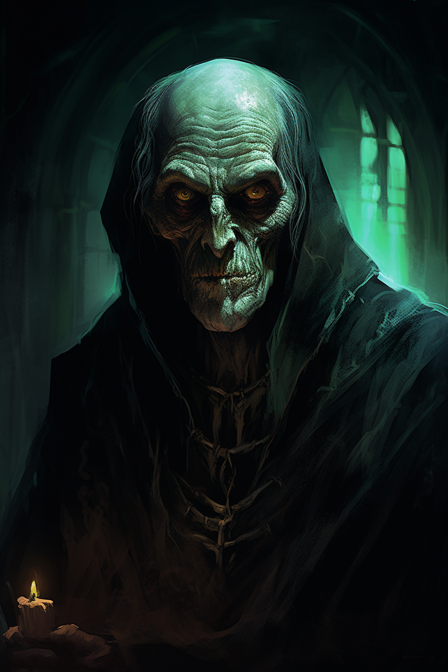 Portrait of crypt keeper