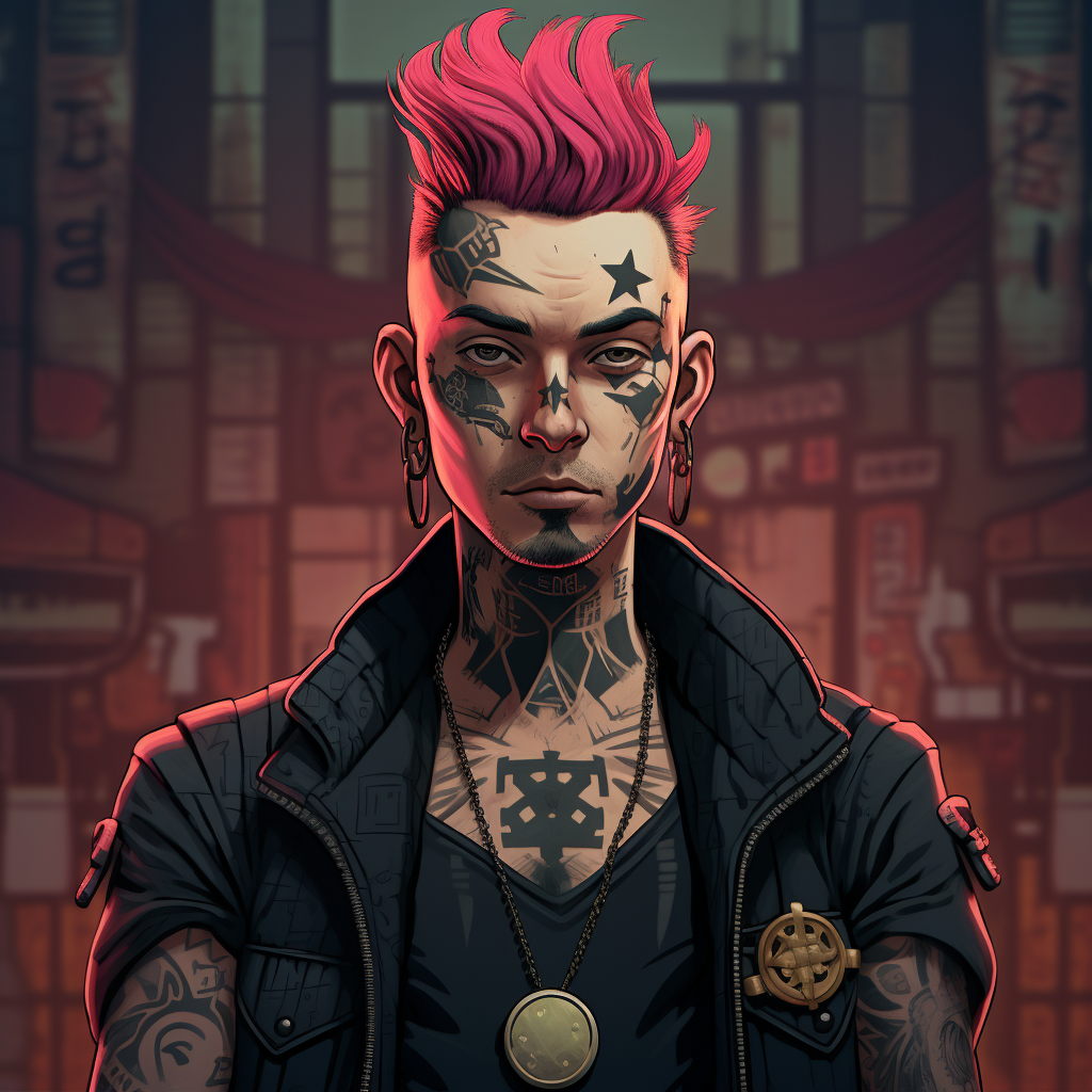 Crypto Punk Avatar Front Male COSS