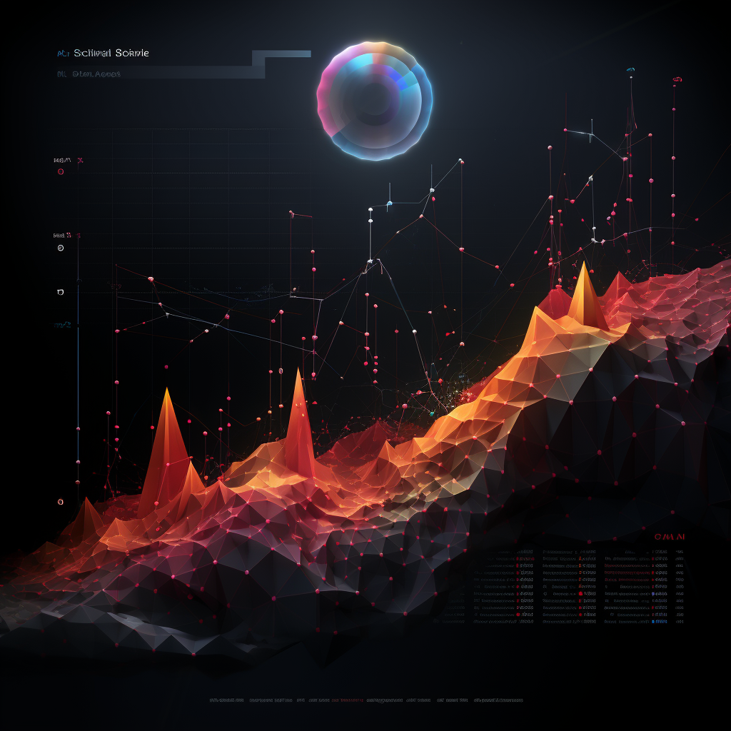 Graph showing crypto total supply in space