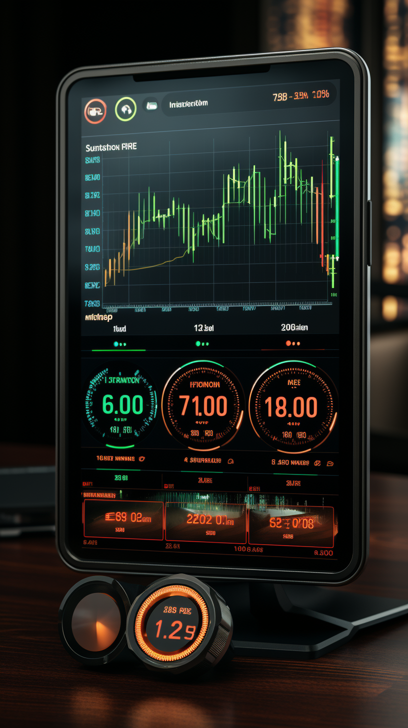 Vibrant Crypto Trading App Interface