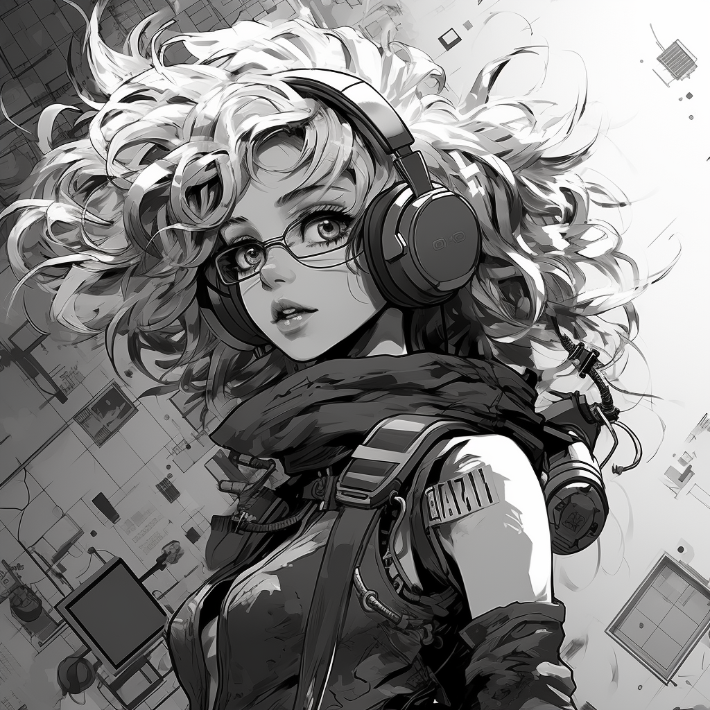 Manga-style CryptoPunk artwork