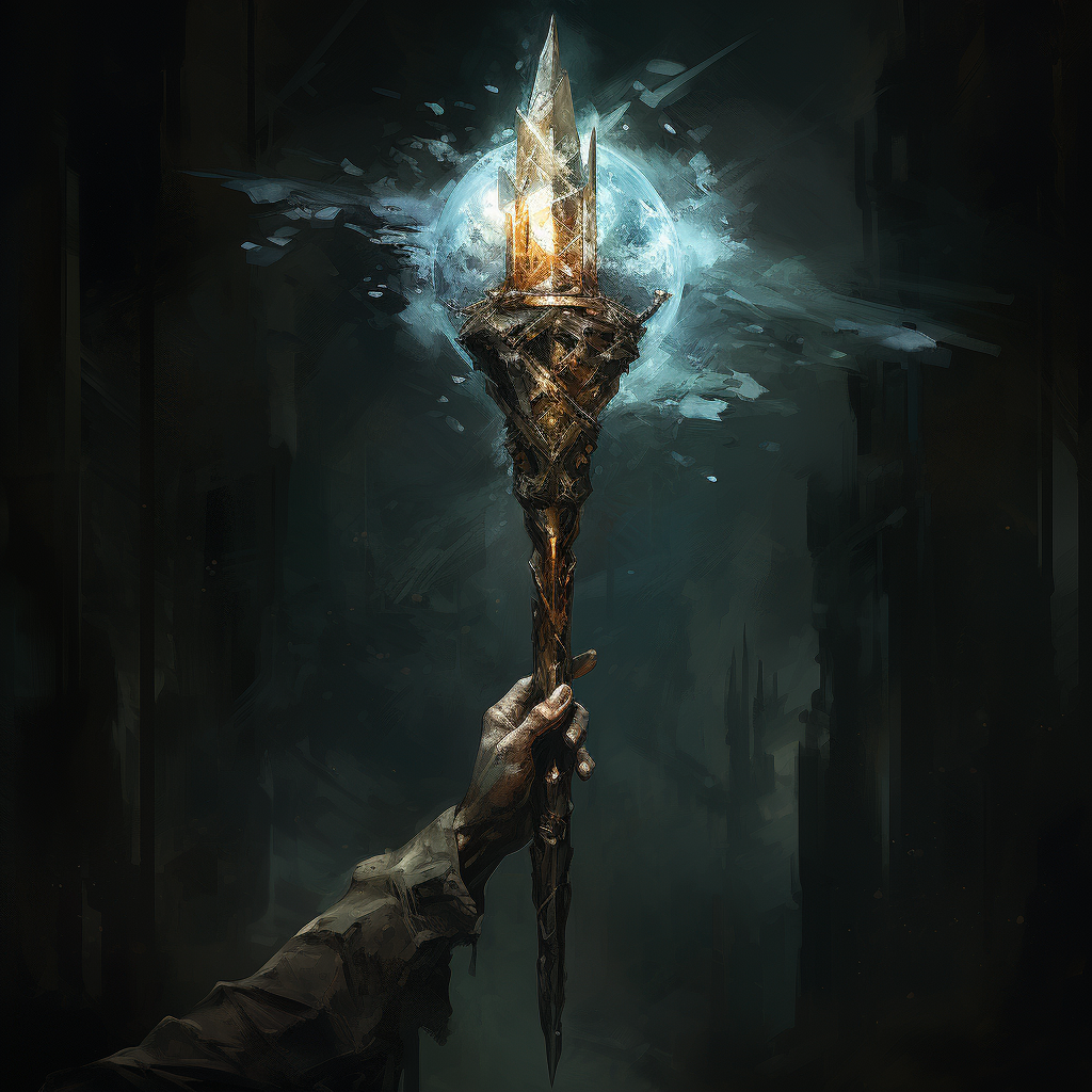 Powerful Star God's Crystal Staff