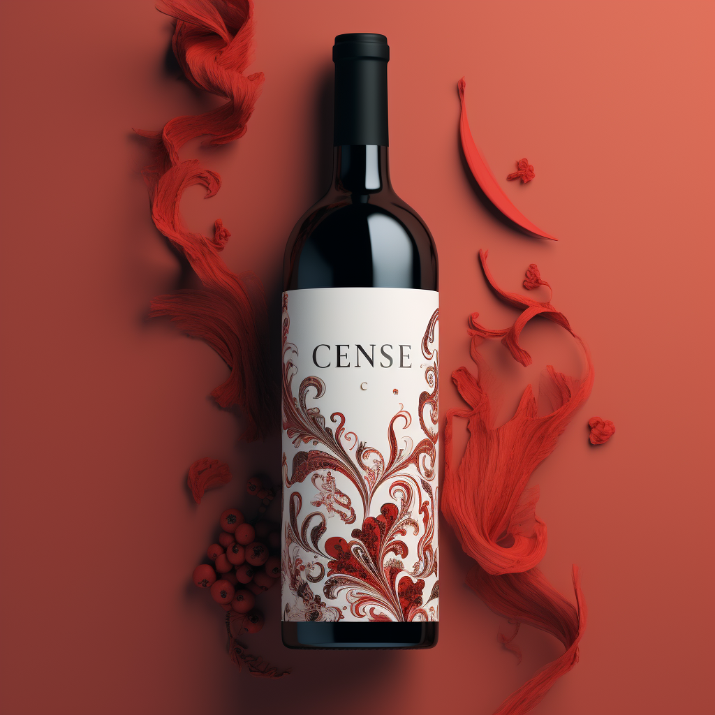 CSenge wine label with word