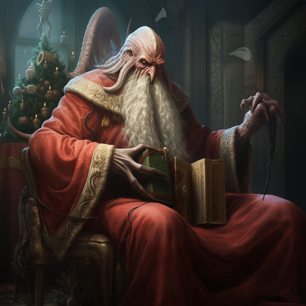 Cthulhu as Santa Claus