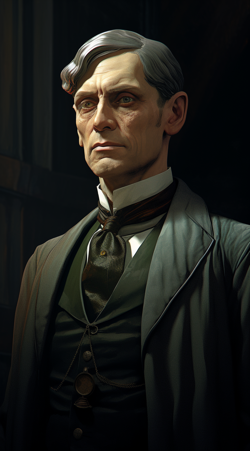 Close-up of male scientist in Call of Cthulhu