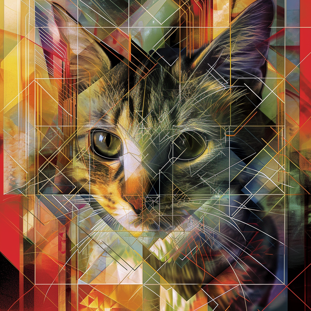 Cubistic cat hyperdimension cubec geometry recurrence abstract