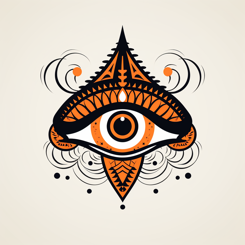 Logo design featuring a third eye for cultural event association