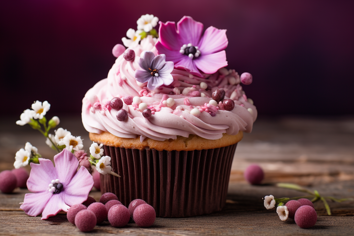 Gorgeous cupcake for web page