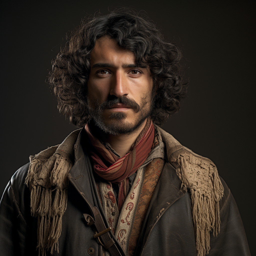 Curly Haired Turkish Man in Western Attire