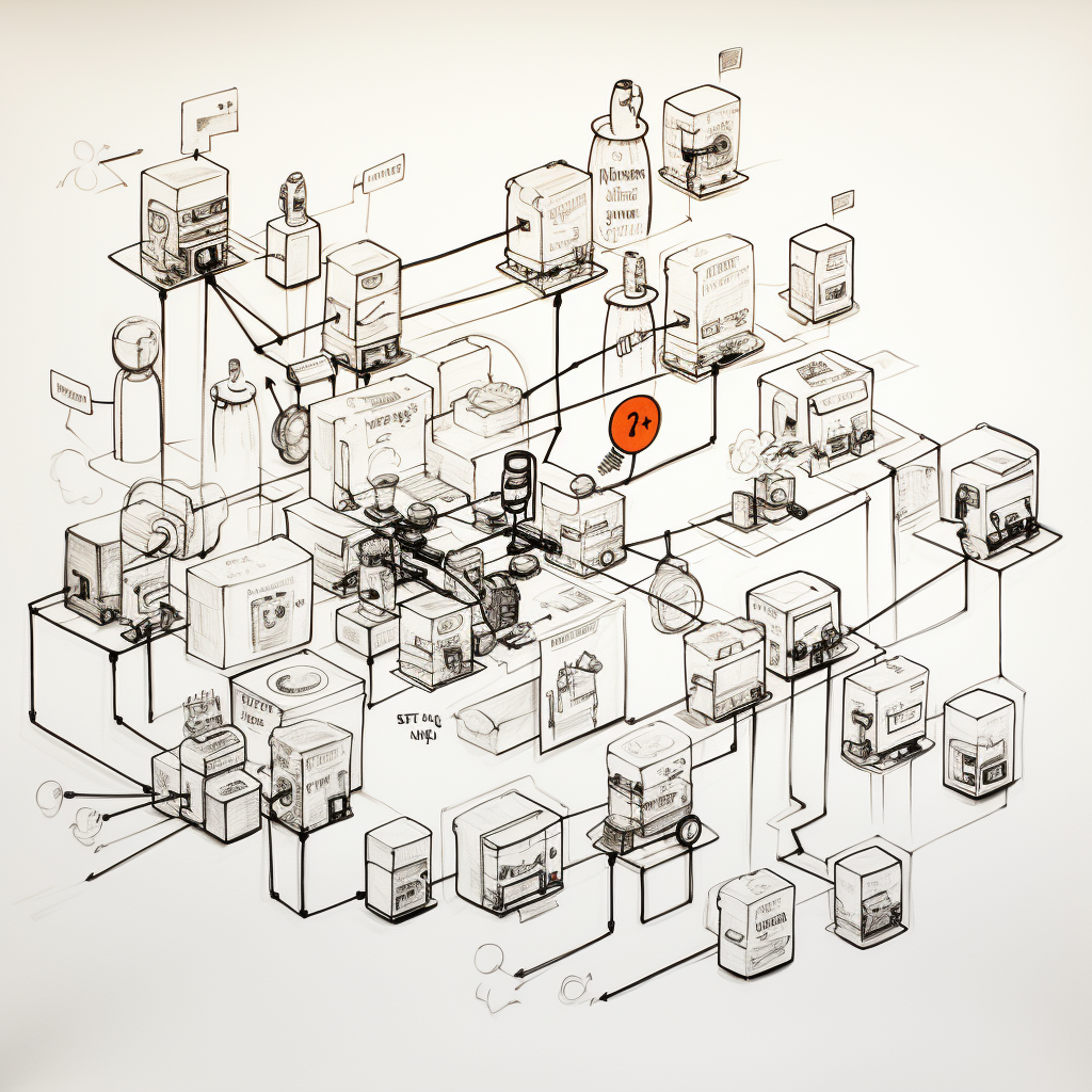 Minimalist Customer Communication Schematic