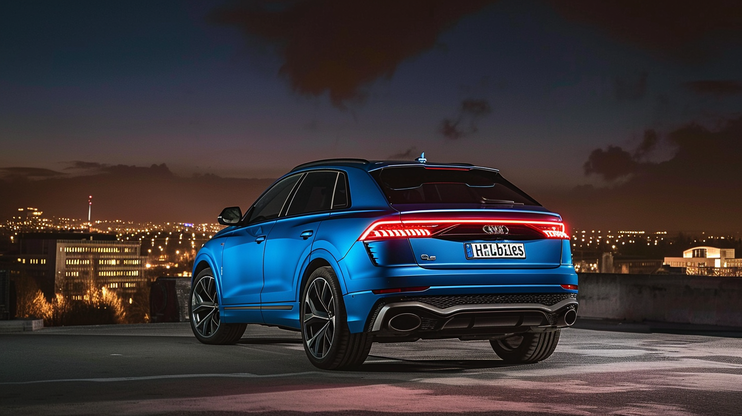 Cute Audi Q8 Night Time