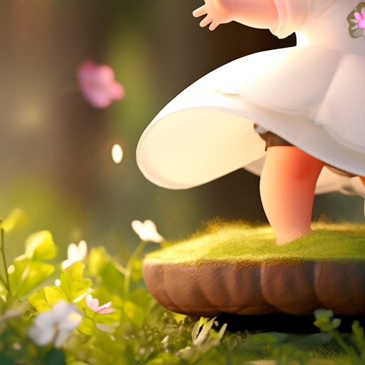 Super Cute Baby Princess in the Garden Image