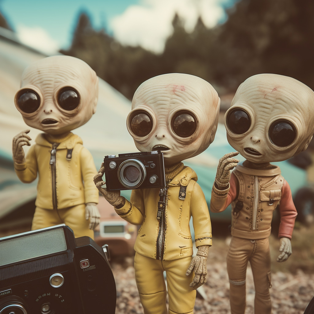 Cute Fashion Aliens Standing