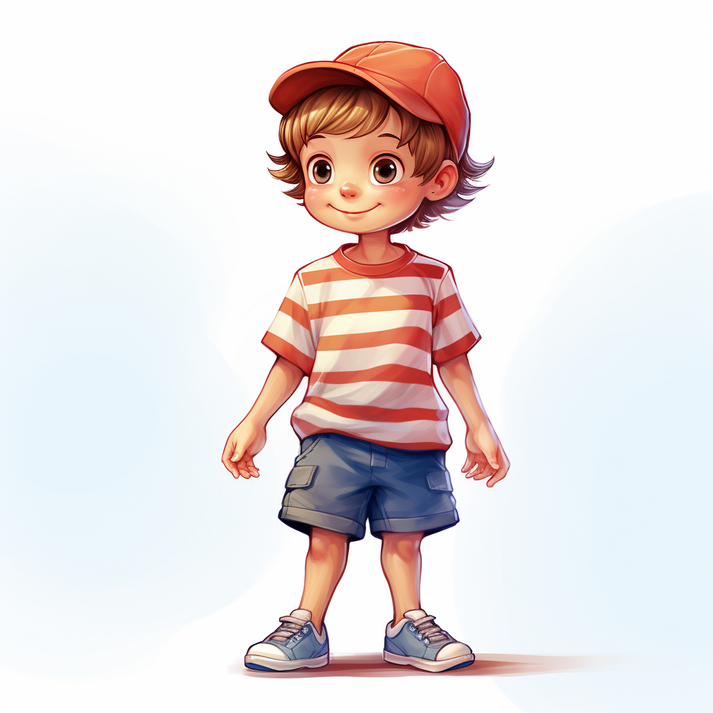 Little boy with cute poses and expressions