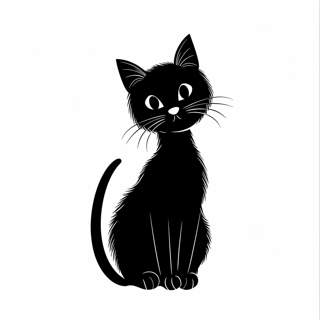 Cute Cat Gothic Symbol