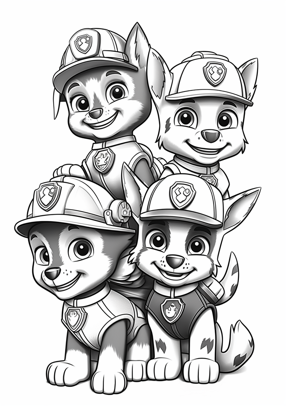 Cute cats in Paw Patrol style