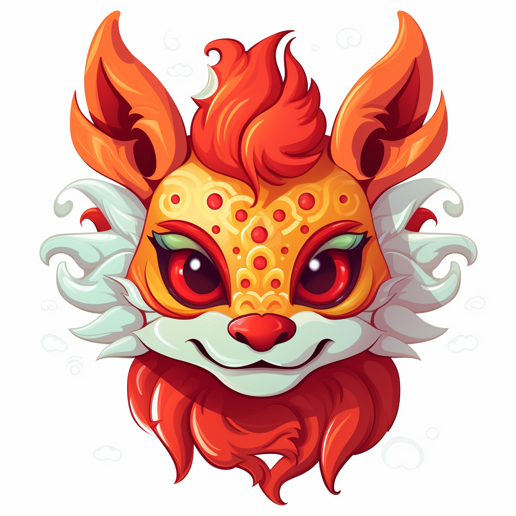 Cute Chinese Dragon Cartoon Character