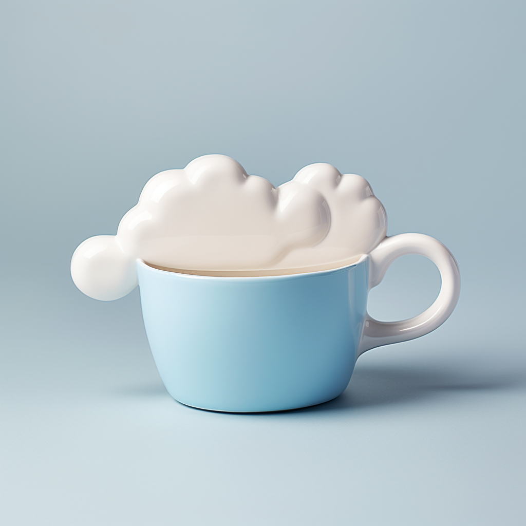 Adorable cloud coffee mug