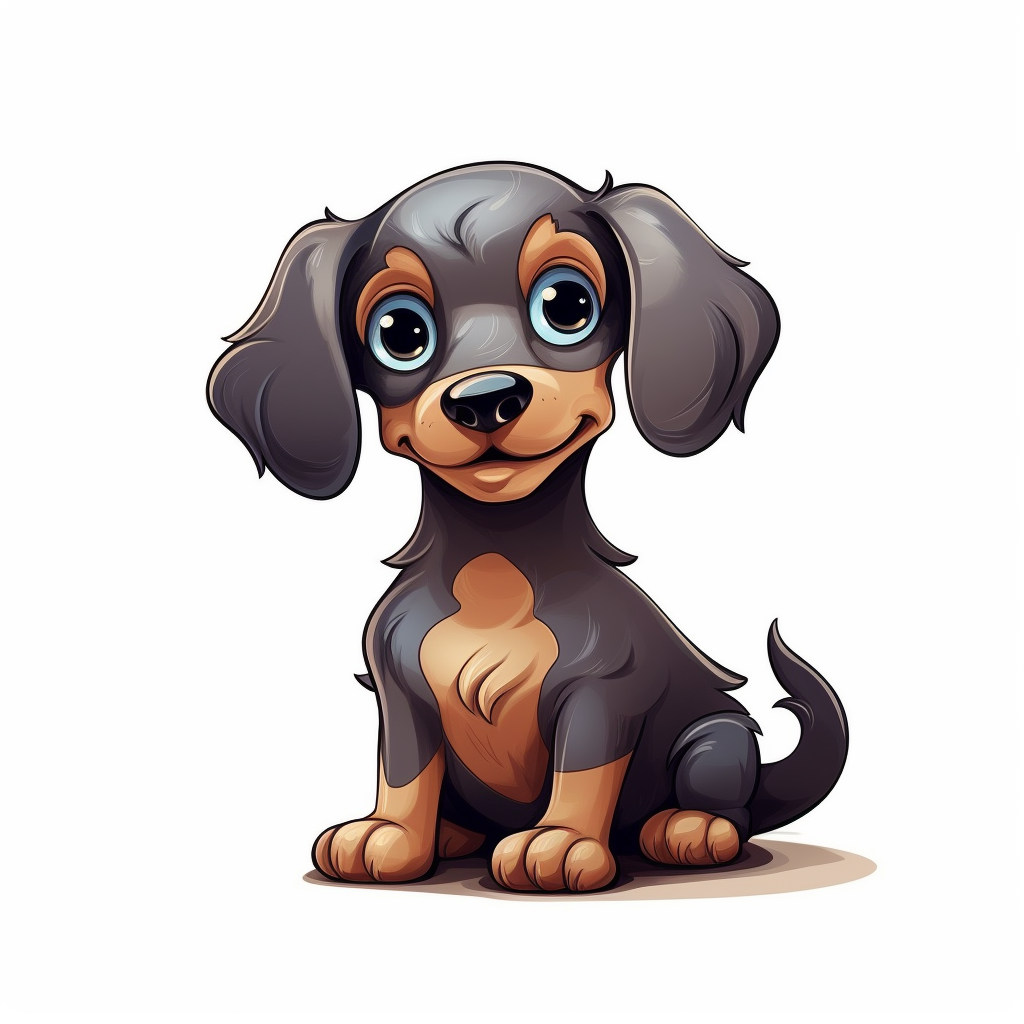 Cute dog cartoon illustration  ?