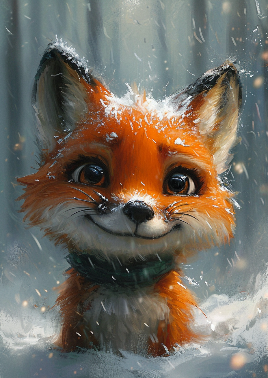 Cute Fox Miyazaki Hayao Pixar Character