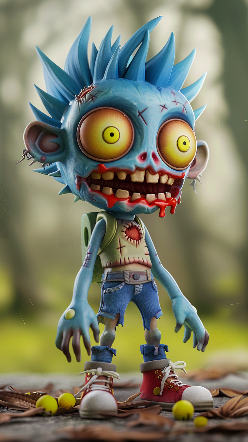 Friendly Cute Zombie Character Costume