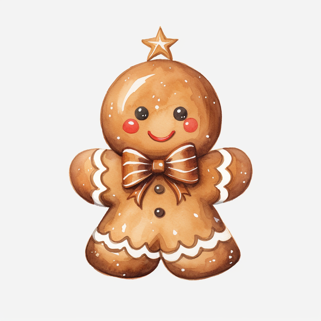 Adorable gingerbread cookie bell