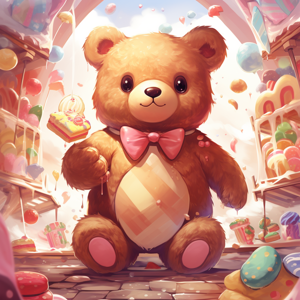 Cute Gingerbread Man Bear Image