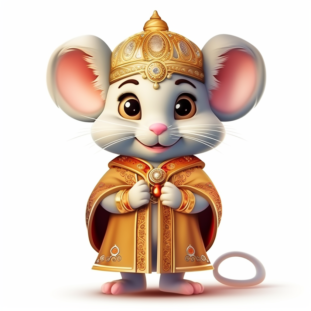 Adorable Indian Mouse King in Ethnic Wear