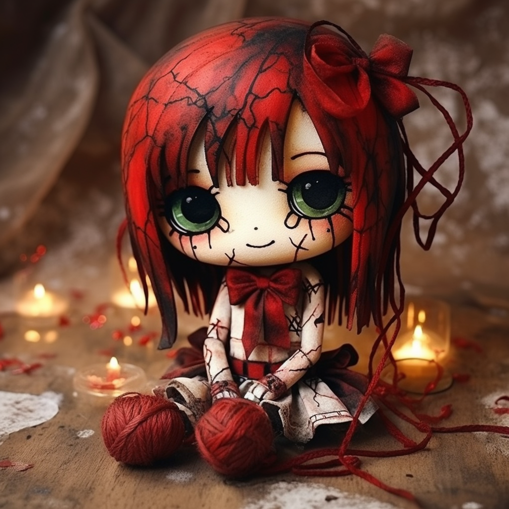 Adorable Kawaii Chibi Girl Voodoo Doll