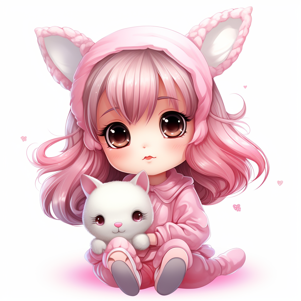 Cute kawaii clipart illustration