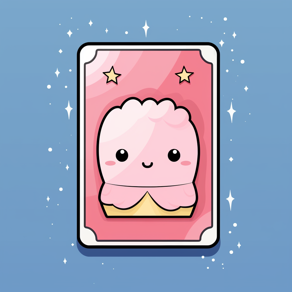 Adorable Kawaii Tarot Card Illustration