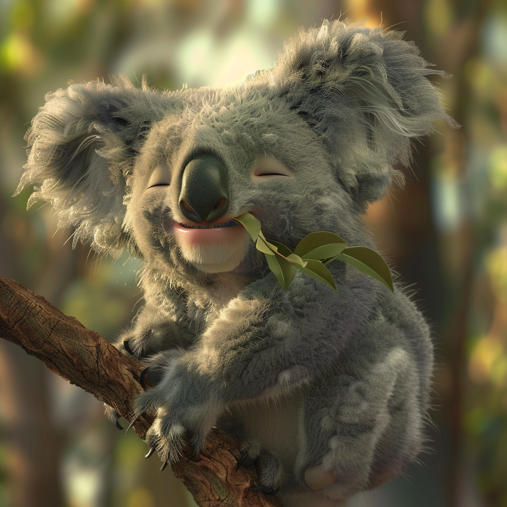 Cute Koala Gum Stretching