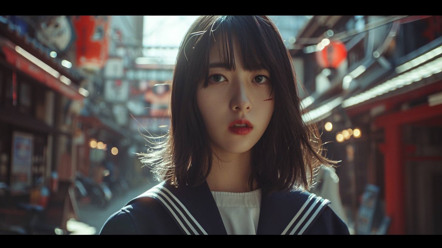 Cute K-pop girl in Japanese horror tale