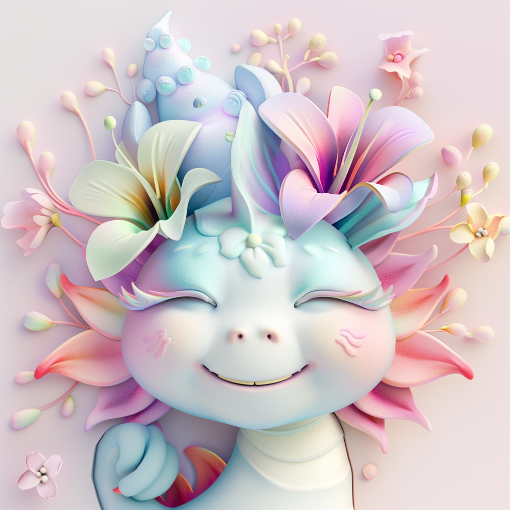 Cute Lily Dragon Macroshot Smiling