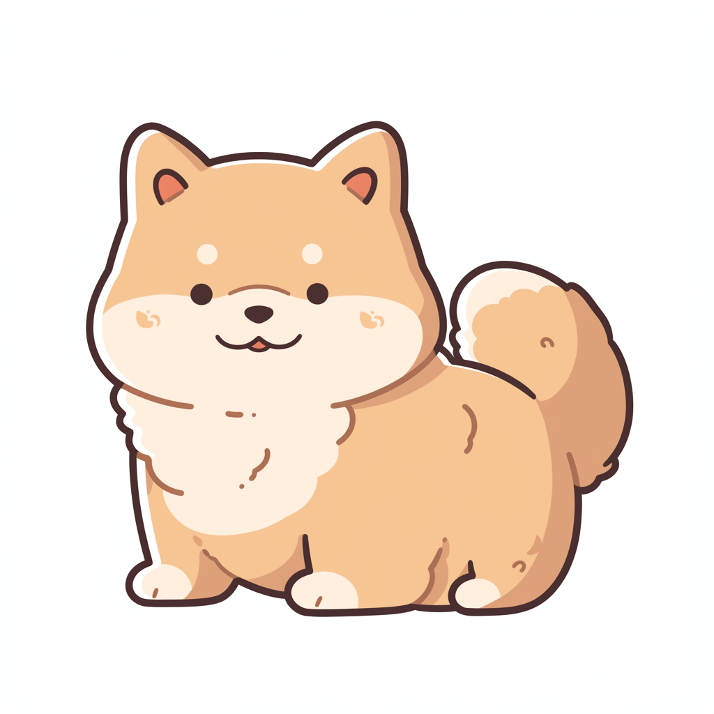 Cute little dog emoji