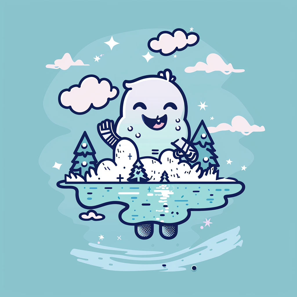 Cute Michigan Lower Peninsula Character Illustration