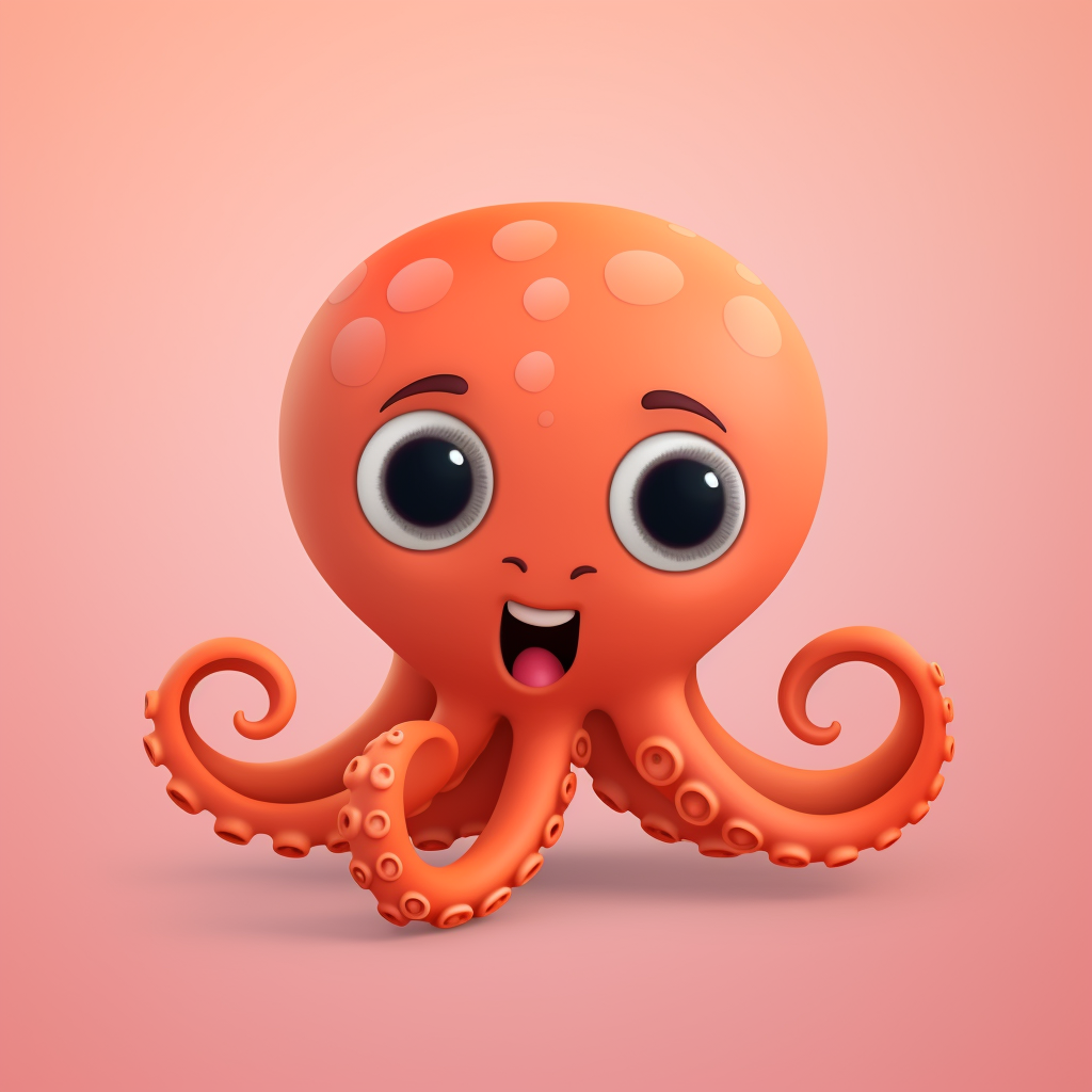 High-quality cute octopus icon