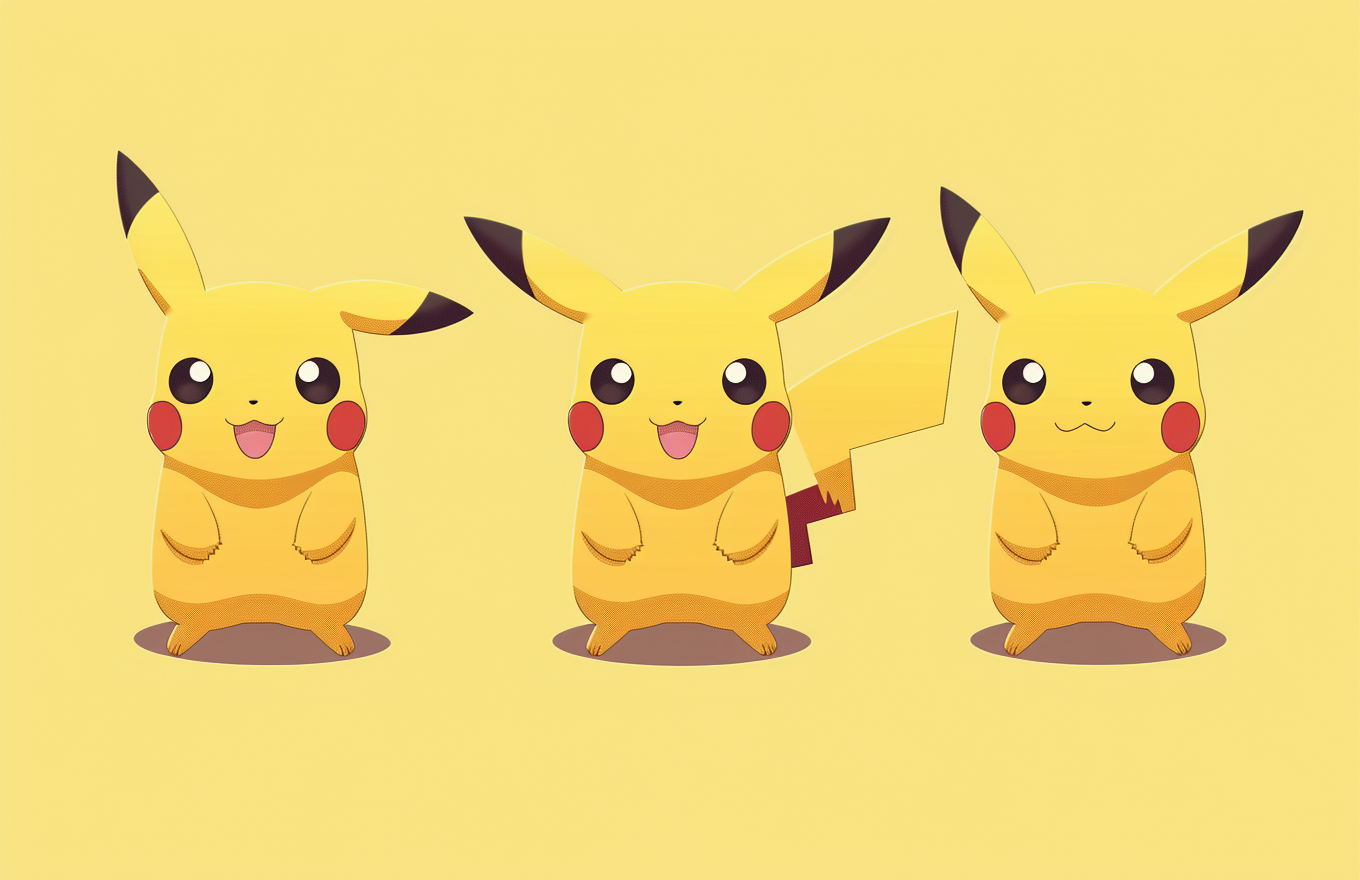 Cute Pikachu Design Image