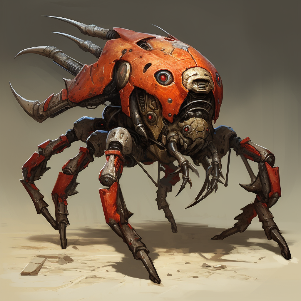 cute scary bug concept art