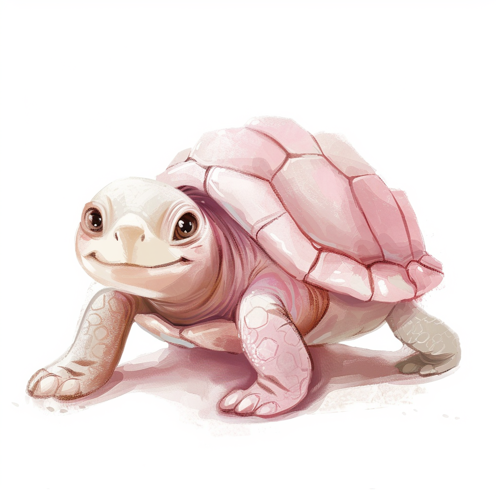 Cute Smiley Turtle Illustration