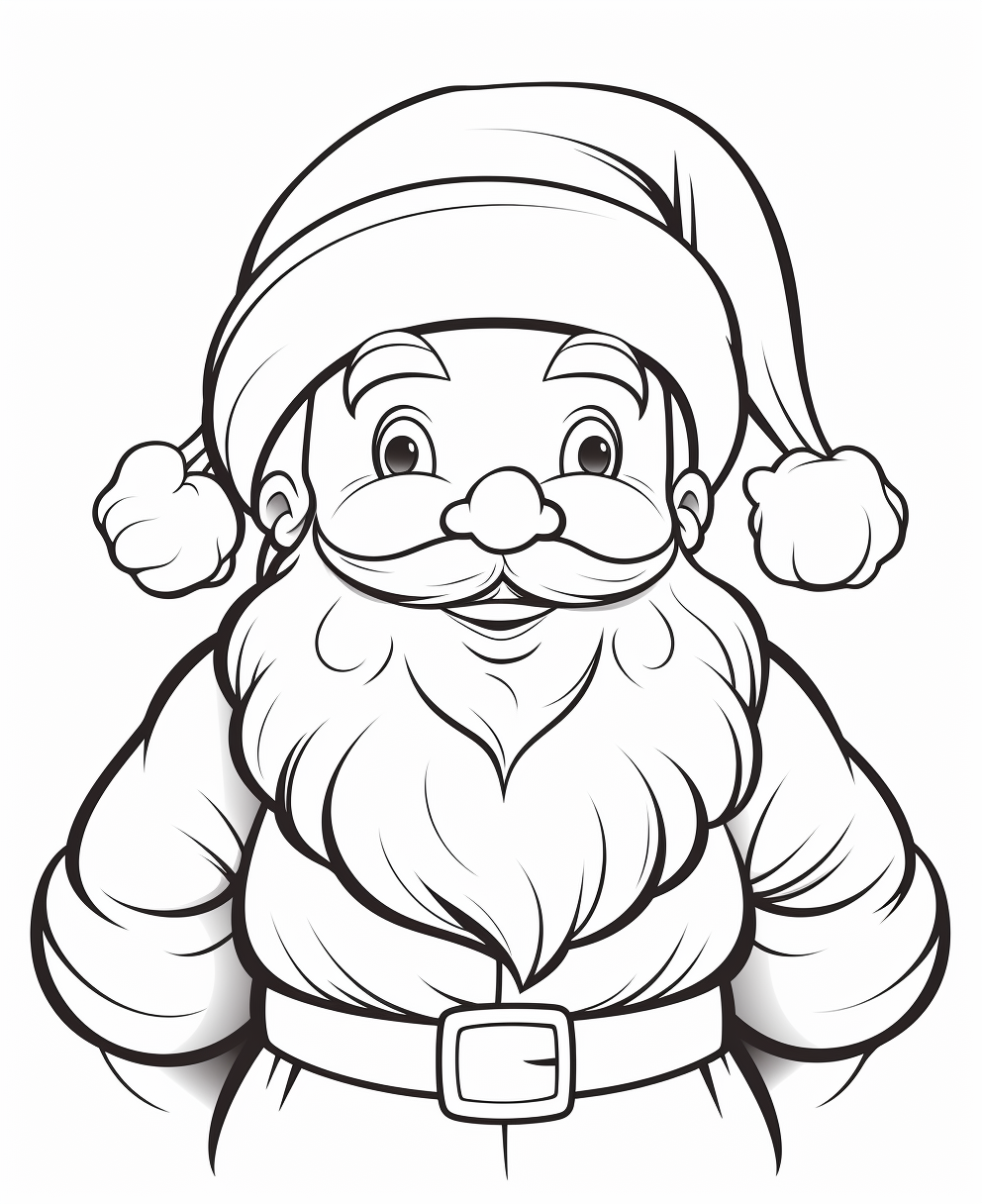 Cute Smiling Santa Claus Image