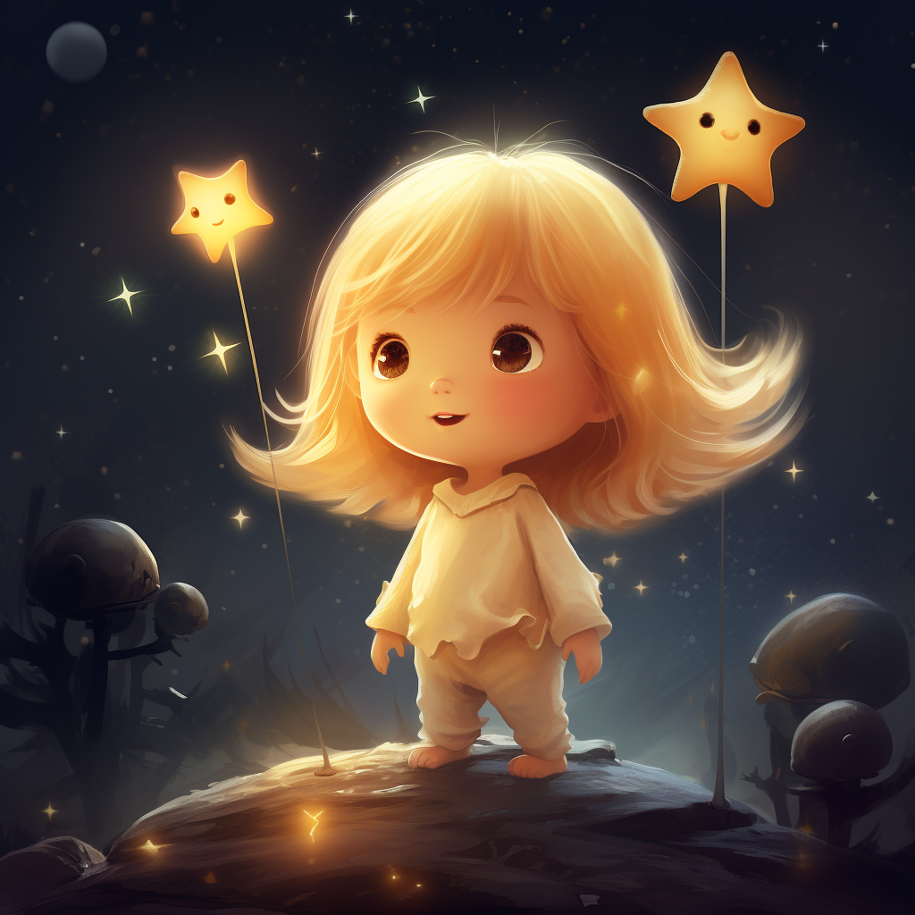 Adorable star emoji picture