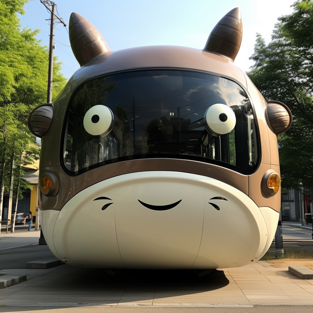 Cute Totoro Bus Stop Picture